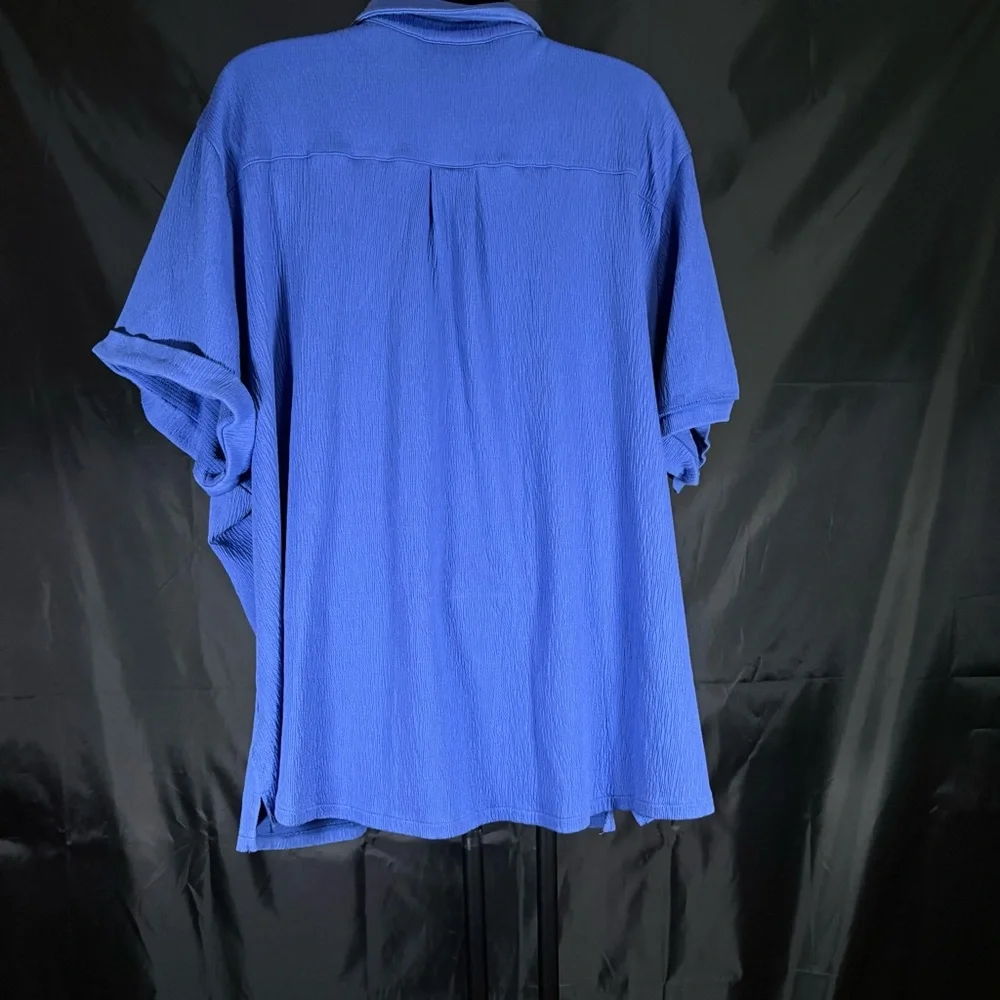 Belle Two-Piece Blue Blouse & Shorts Set – Size 2X - Picture 4 of 15